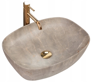 Umywalka FREJA BEIGE nablatowa
