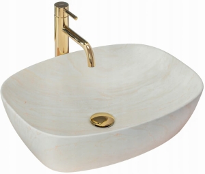 Umywalka FREJA IVORY nablatowa