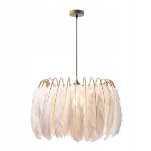 Lampa sufitowa APP662 złota pióra