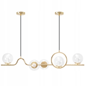 Lampa sufitowa APP1023 złota szklane kule