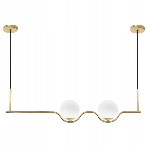 Lampa sufitowa APP981 złota mleczne kule