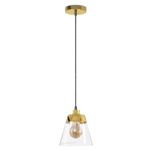 Lampa sufitowa APP895 złota szklana