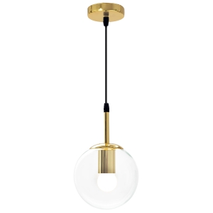 Lampa sufitowa APP686 złota szklana kula