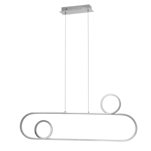 Lampa sufitowa APP810 LED srebrna
