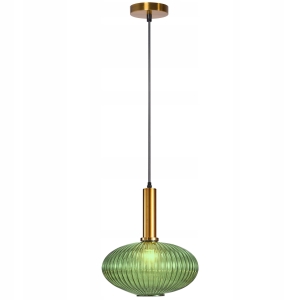 Lampa sufitowa APP465 zielona kryształowa