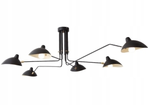 Lampa sufitowa APP570 czarna pająk