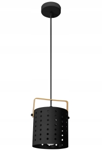 Lampa sufitowa APP956 czarna ażurowa
