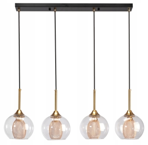 Lampa sufitowa APP899 złota szklane kule