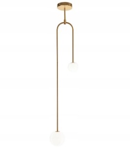 Lampa sufitowa APP964 złota mleczne kule