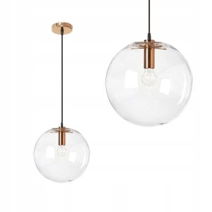  Lampa sufitowa APP040 LASSI złoty róż szklana 25