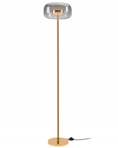 Lampa podłogowa APP749 LED złota szklana
