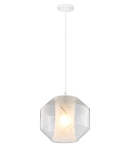Lampa sufitowa APP908 biała szklana