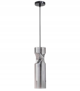 Lampa sufitowa APP900 szara szklana tuba