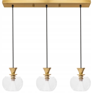 Lampa sufitowa APP903 złota szklana