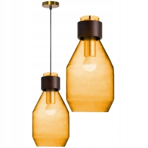 Lampa sufitowa APP434 pomarańczowa szklana
