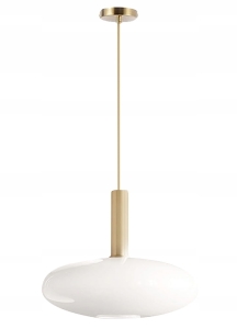 Lampa sufitowa APP668 złota mleczne szkło