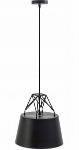 Lampa sufitowa APP422 czarna metalowa