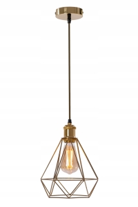 Lampa sufitowa 392197 DIAMENT złota loft