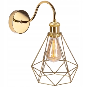 Lampa ścienna 392229 DIAMENT kinkiet złoty