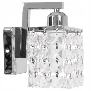 Lampa ścienna APP543 kinkiet srebrny kryształ 