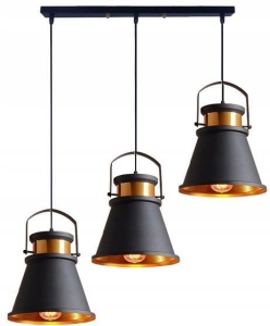 Lampa sufitowa APP176 ASTI SET czarna złota