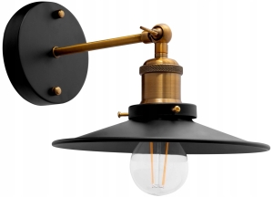 Lampa ścienna APP184 PORTO kinkiet czarny