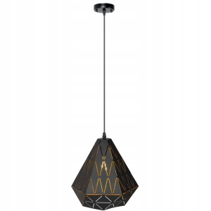 Lampa sufitowa APP252 czarna ażurowa