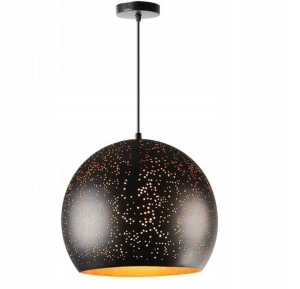 Lampa sufitowa APP235 czarna ażurowa