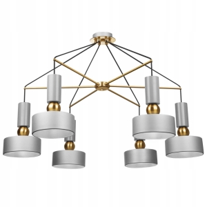 Lampa sufitowa APP661 złota szara