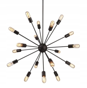 Lampa sufitowa APP259 czarna pająk