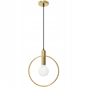 Lampa sufitowa APP485 złota metalowa koło