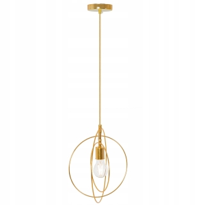 Lampa sufitowa APP286 złota koła loft
