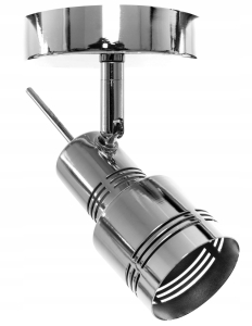 Lampa sufitowa ścienna APP745 kinkiet srebrny reflektor