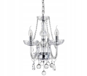 Lampa sufitowa 300752 srebrna żyrandol kryształowy