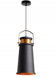 Lampa sufitowa APP173 ASTI A czarna złota