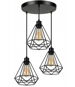 Lampa sufitowa 180986A RENO czarna loft 