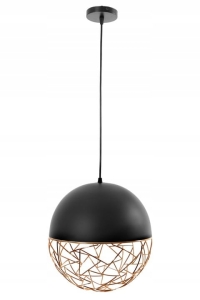 Lampa sufitowa LOFT MORENO czarna złota