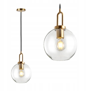 Lampa sufitowa APP629 złota szklana kula