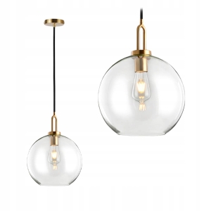 Lampa sufitowa APP630 złota szklana kula