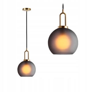 Lampa sufitowa APP626 złota szklana kula mat