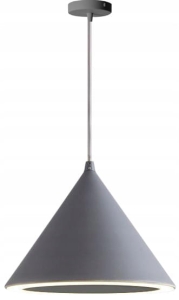 Lampa sufitowa APP302 LED szara stożek 
