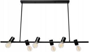 Lampa sufitowa APP480 czarna loft