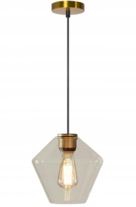 Lampa sufitowa APP439 złota dymione szkło