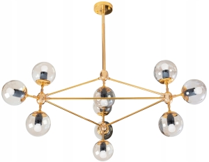Lampa sufitowa APP266 złota szklane kule