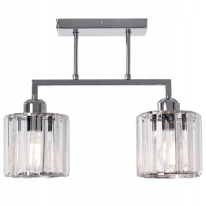 Lampa sufitowa 392202 srebrna kryształowa