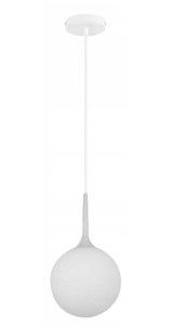 Lampa sufitowa JDL-17 CARY 15 biała mleczna kula