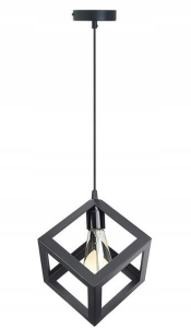 Lampa sufitowa 180979 DENVER czarna sześcian
