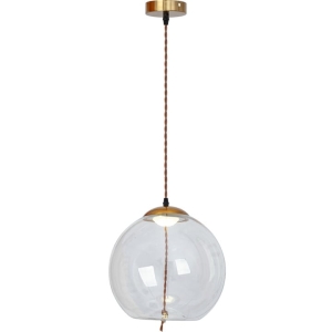 Lampa sufitowa APP446 LED złota szklana