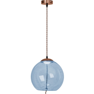 Lampa sufitowa APP445 LED niebieska szklana