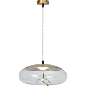 Lampa sufitowa APP448 LED złota szklana